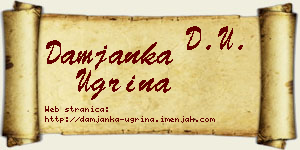 Damjanka Ugrina vizit kartica